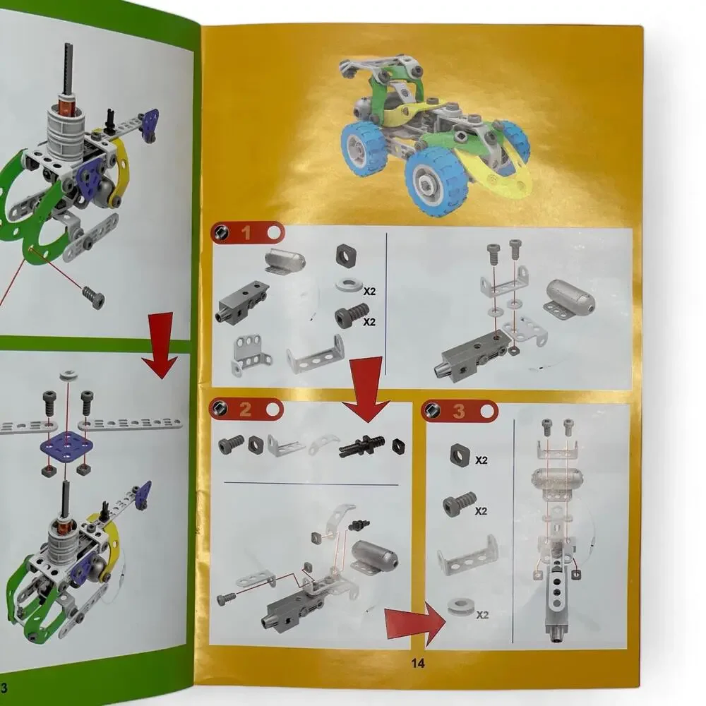 STEM Education BUILD & PLAY 10 Electric Models 109 Pieces by Pakoo Ages‎ 5+